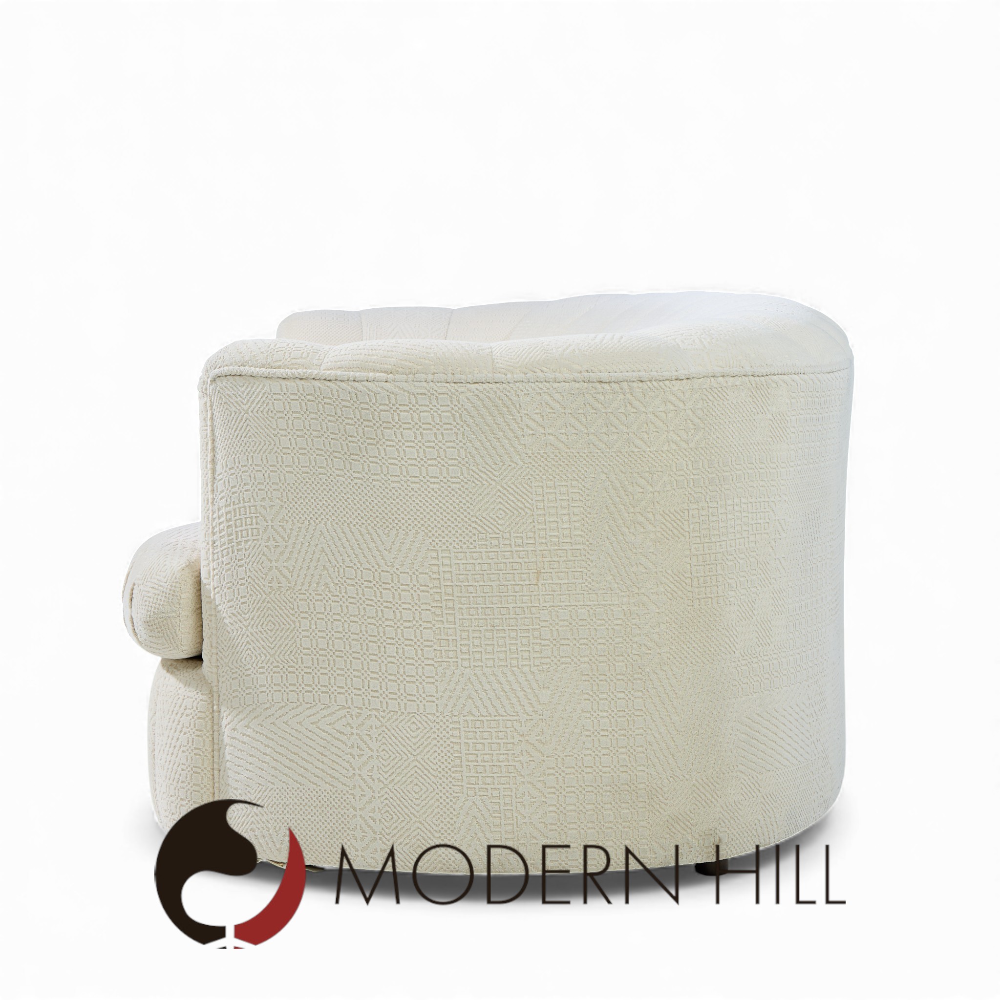 Weiman Mid Century Channeled Crescent Sofa