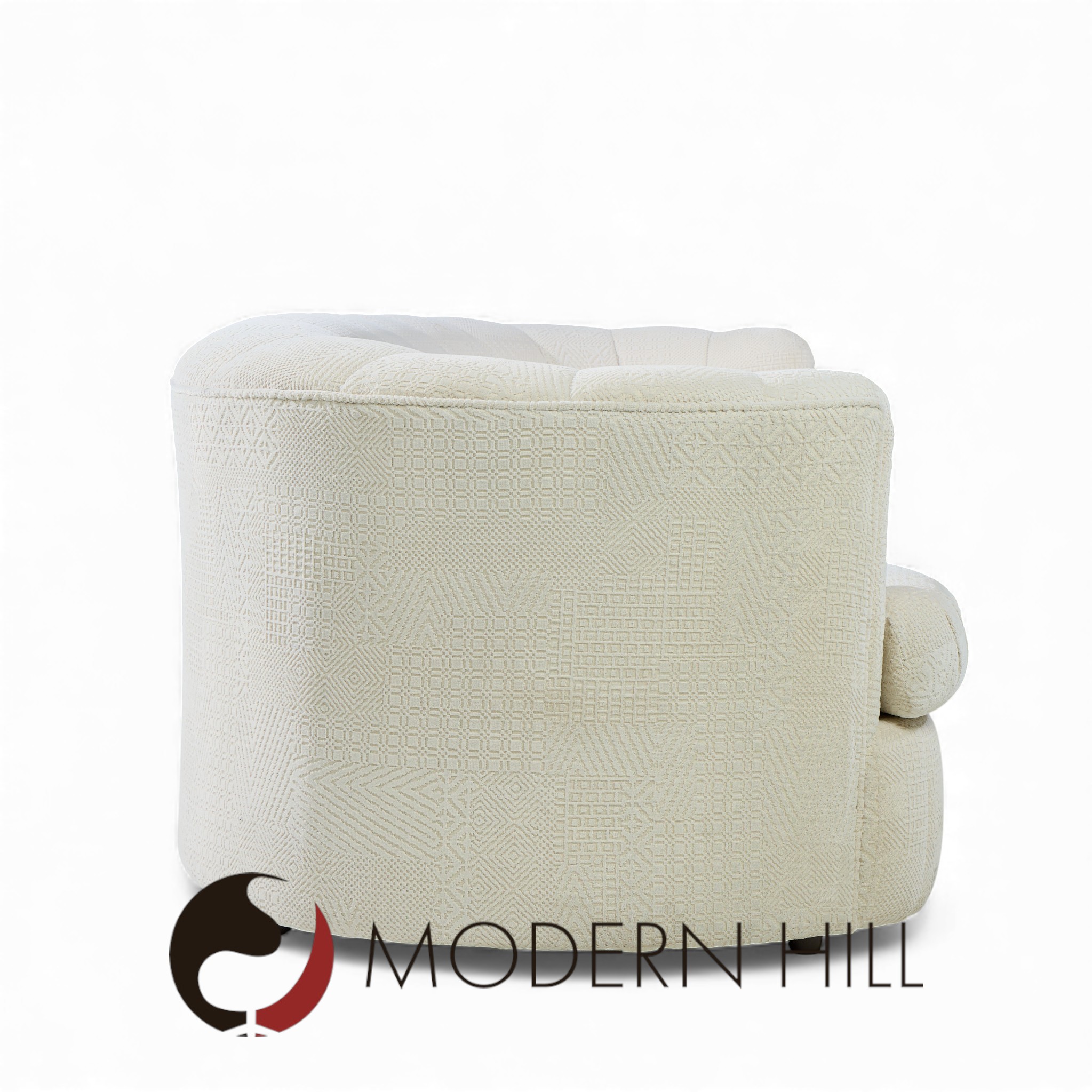 Weiman Mid Century Channeled Crescent Sofa