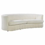 Weiman Mid Century Channeled Crescent Sofa