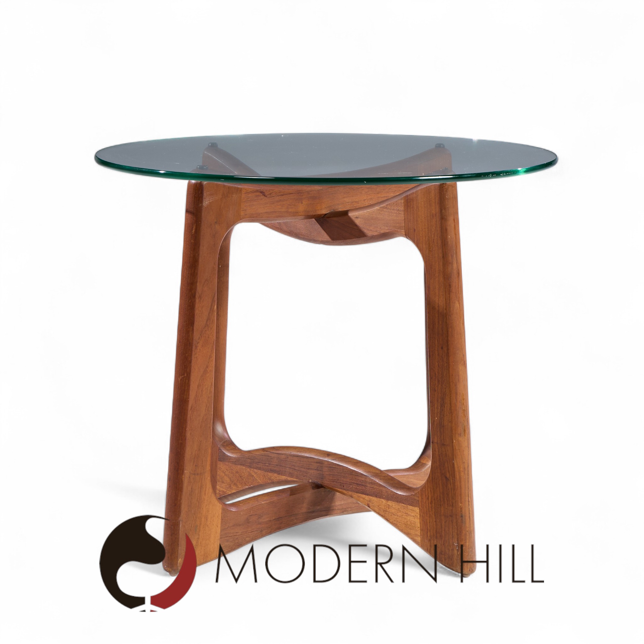 Adrian Pearsall for Craft Associates Mid Century Walnut Side Tables - Pair