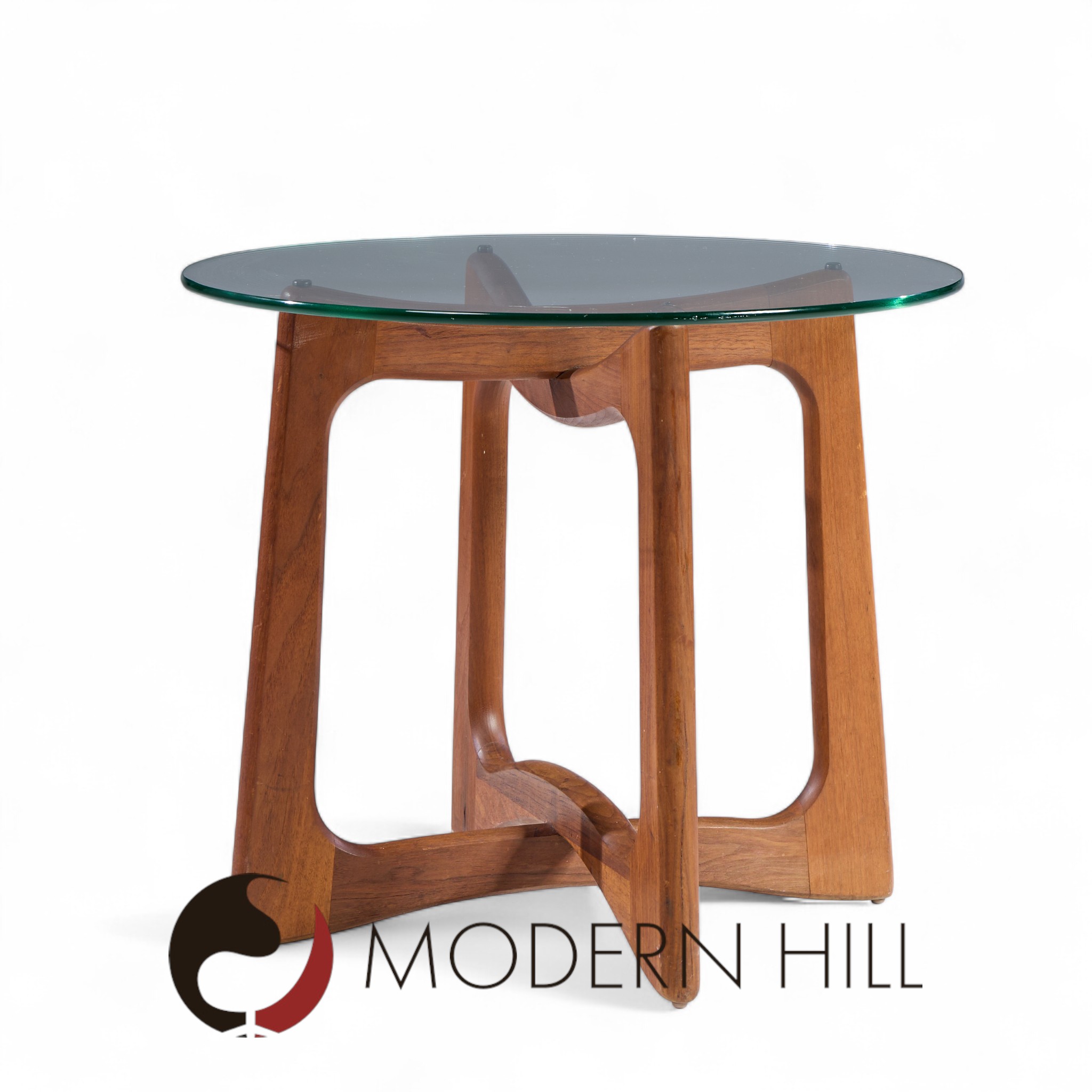 Adrian Pearsall for Craft Associates Mid Century Walnut Side Tables - Pair