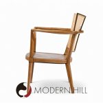 Bert England Mid Century Cane Back Lounge Chairs - Pair