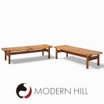 Børge Mogensen 5272 for Fredericia Mid Century Danish Teak and Rattan Benches - Pair | Mid Century Modern Furniture - Mid Century Furniture Chicago Børge Mogensen 5272 for Fredericia Mid Century Danish Teak and Rattan Benches - Pair