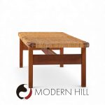 Børge Mogensen 5272 for Fredericia Mid Century Danish Teak and Rattan Benches - Pair | Mid Century Modern Furniture - Mid Century Furniture Chicago Børge Mogensen 5272 for Fredericia Mid Century Danish Teak and Rattan Benches - Pair