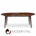 Edward Wormley for Dunbar Mid Century Expanding Dining Table with 2 Leaves