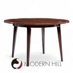 Edward Wormley for Dunbar Mid Century Expanding Dining Table with 2 Leaves