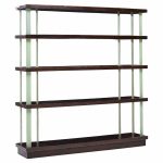 Edward Wormley for Dunbar Model 4568 Mid Century Lacquered Steel and Mahogany Bookcase