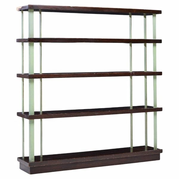 Edward Wormley for Dunbar Model 4568 Mid Century Lacquered Steel and Mahogany Bookcase