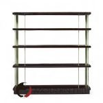 Edward Wormley for Dunbar Model 4568 Mid Century Lacquered Steel and Mahogany Bookcase