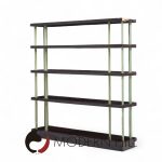 Edward Wormley for Dunbar Model 4568 Mid Century Lacquered Steel and Mahogany Bookcase