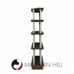 Edward Wormley for Dunbar Model 4568 Mid Century Lacquered Steel and Mahogany Bookcase