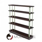 Edward Wormley for Dunbar Model 4568 Mid Century Lacquered Steel and Mahogany Bookcase