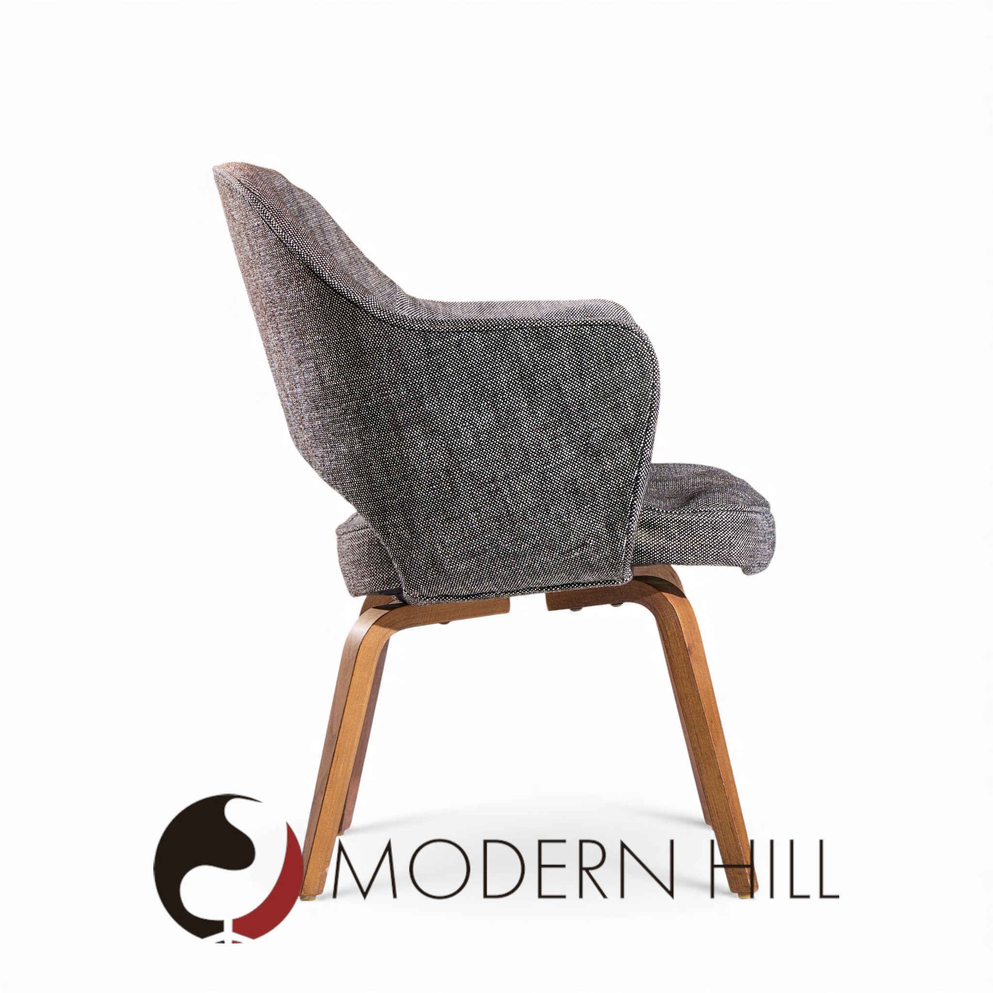 Eero Saarinen for Knoll Mid Century Bentwood Executive Dining Chairs - Pair