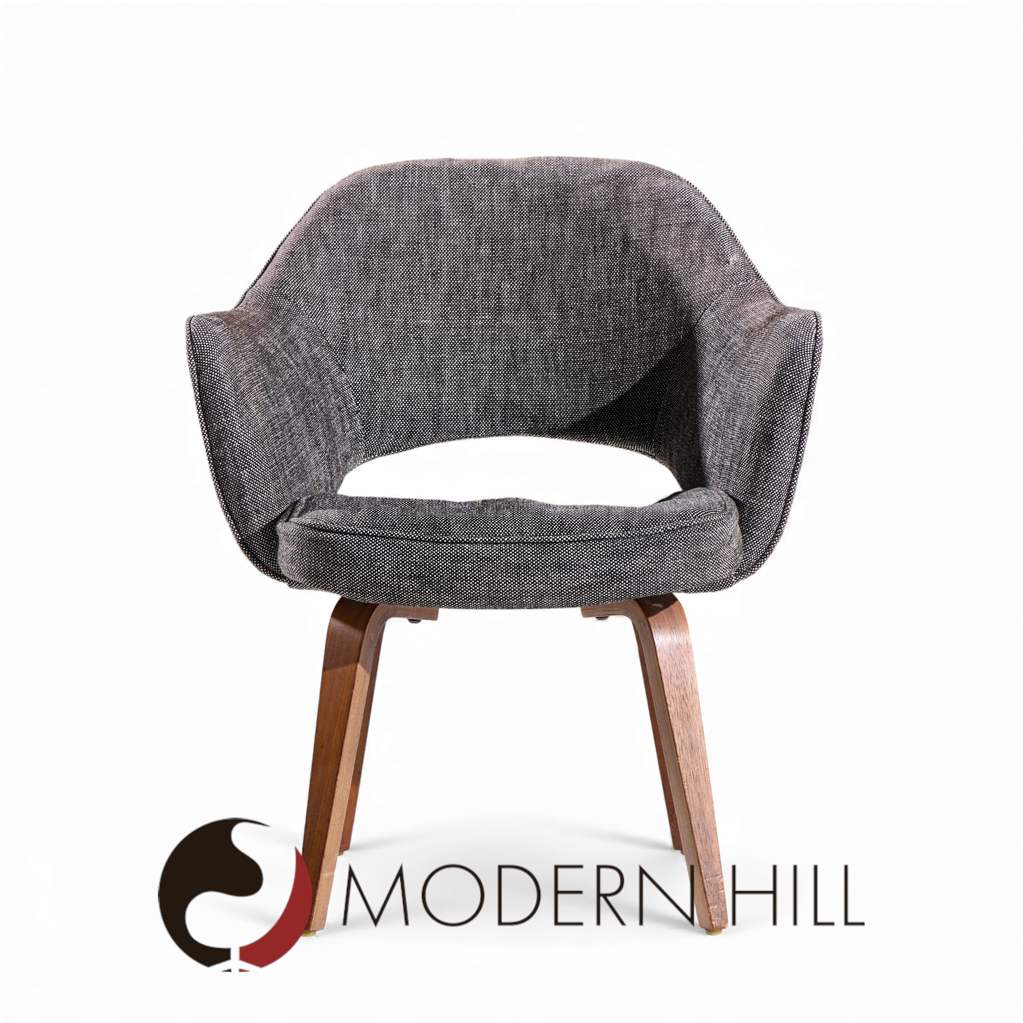 Eero Saarinen for Knoll Mid Century Bentwood Executive Dining Chairs - Pair