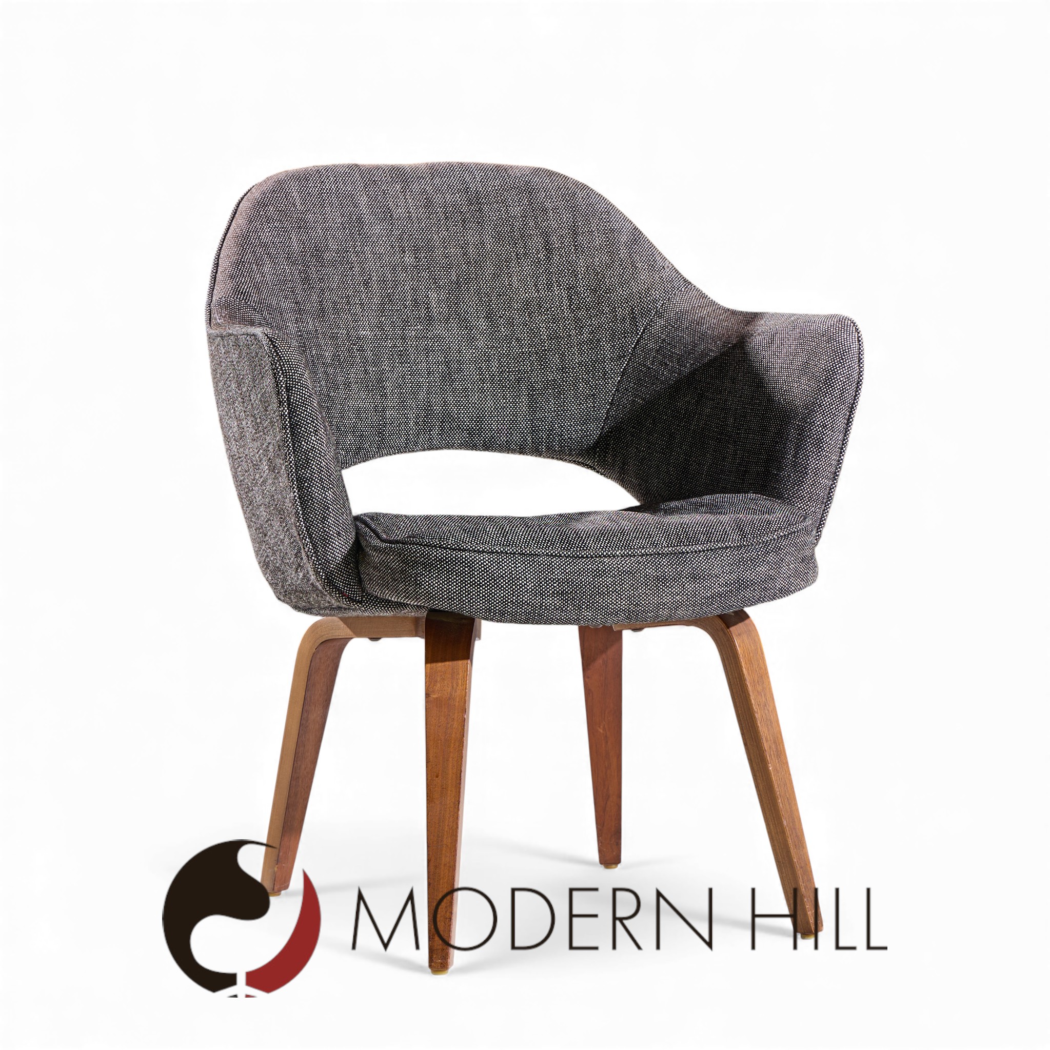 Eero Saarinen for Knoll Mid Century Bentwood Executive Dining Chairs - Pair