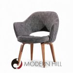 Eero Saarinen for Knoll Mid Century Bentwood Executive Dining Chairs - Pair