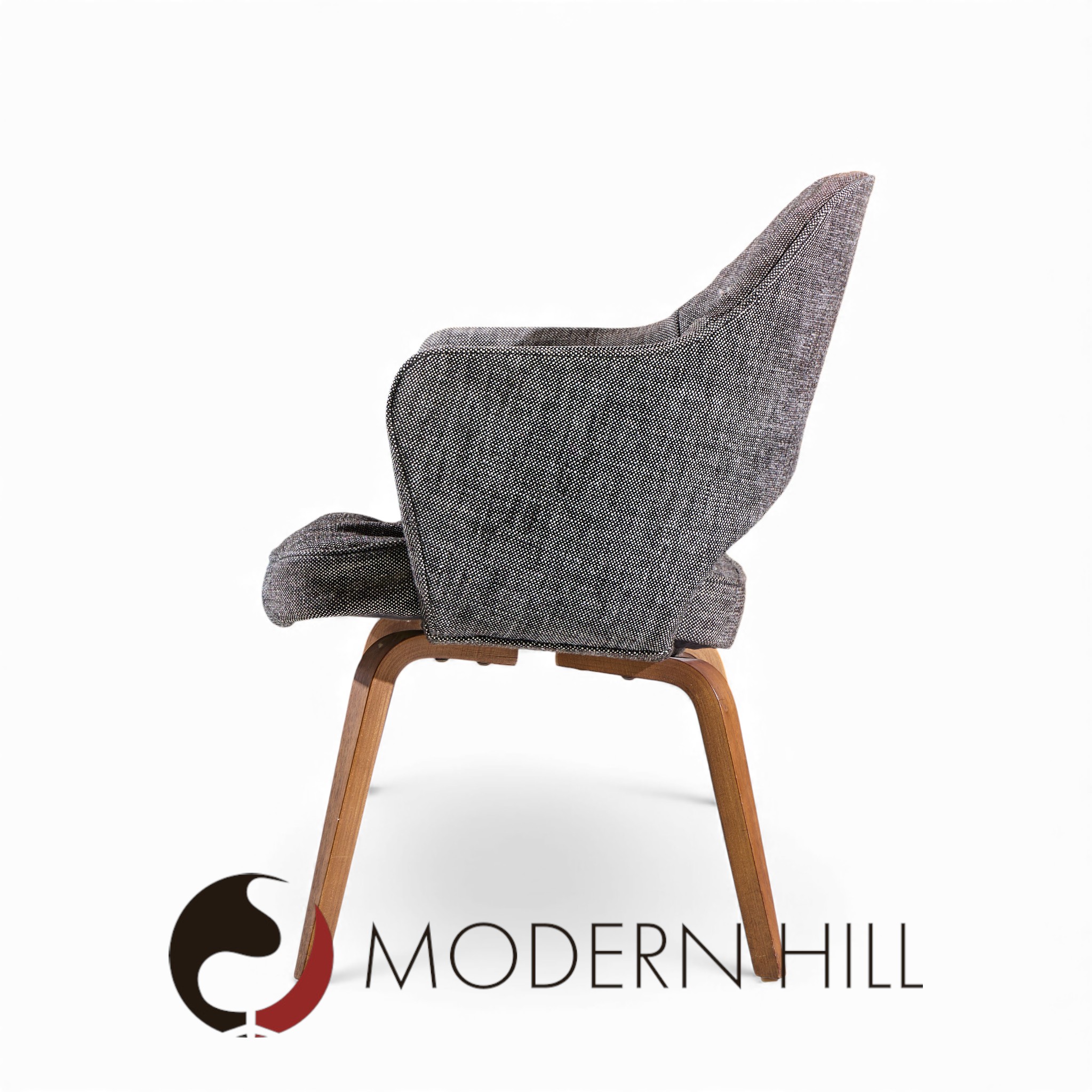 Eero Saarinen for Knoll Mid Century Bentwood Executive Dining Chairs - Pair