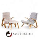 Eero Saarinen for Knoll Mid Century Grasshopper Lounge Chairs – Pair and Ottoman