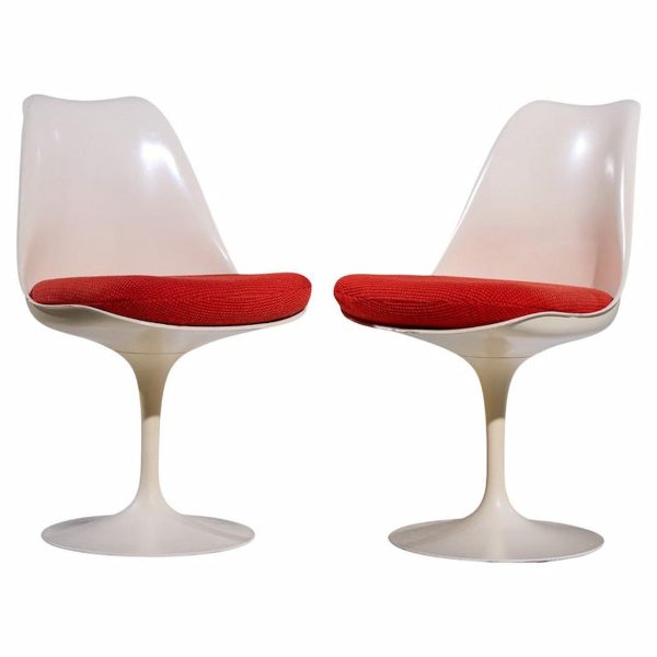 Eero Saarinen for Knoll Mid Century Tulip Side Chair - Pair