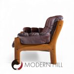 Ekornes Mid Century Norwegian Teak and Leather Montana Sofa