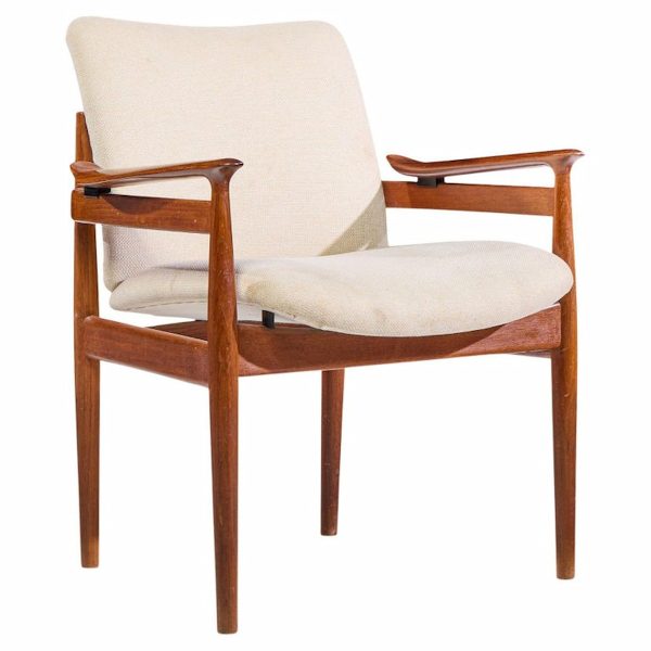 Finn Juhl Model 192 Mid Century Danish Teak Occasional Chair