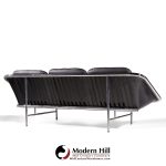 george nelson for herman miller mid century leather and chrome sling sofa