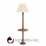 Gordon and Jane Martz Style Mid Century Walnut Floor Lamp Table | Mid Century Modern Furniture - Mid Century Furniture Chicago Gordon and Jane Martz Style Mid Century Walnut Floor Lamp Table