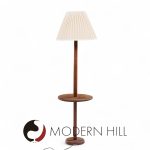 Gordon and Jane Martz Style Mid Century Walnut Floor Lamp Table | Mid Century Modern Furniture - Mid Century Furniture Chicago Gordon and Jane Martz Style Mid Century Walnut Floor Lamp Table