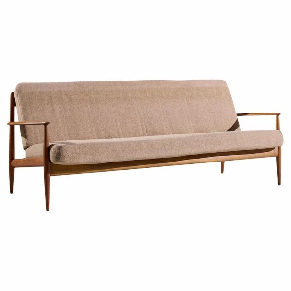 Grete Jalk for France and Son Mid Century Danish Teak Sofa