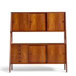 Gunni Omann for Omann Jun Model 3 Mid Century Danish Teak Credenza and Hutch | Mid Century Modern Furniture - Mid Century Furniture Chicago Gunni Omann for Omann Jun Model 3 Mid Century Danish Teak Credenza and Hutch