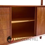 Gunni Omann for Omann Jun Model 3 Mid Century Danish Teak Credenza and Hutch | Mid Century Modern Furniture - Mid Century Furniture Chicago Gunni Omann for Omann Jun Model 3 Mid Century Danish Teak Credenza and Hutch