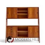 Gunni Omann for Omann Jun Model 3 Mid Century Danish Teak Credenza and Hutch | Mid Century Modern Furniture - Mid Century Furniture Chicago Gunni Omann for Omann Jun Model 3 Mid Century Danish Teak Credenza and Hutch