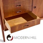 Gunni Omann for Omann Jun Model 3 Mid Century Danish Teak Credenza and Hutch | Mid Century Modern Furniture - Mid Century Furniture Chicago Gunni Omann for Omann Jun Model 3 Mid Century Danish Teak Credenza and Hutch