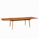 Hans J. Wegner for Andreas Tuck At-312 Mid Century Danish Teak Hidden Leaf Dining Table