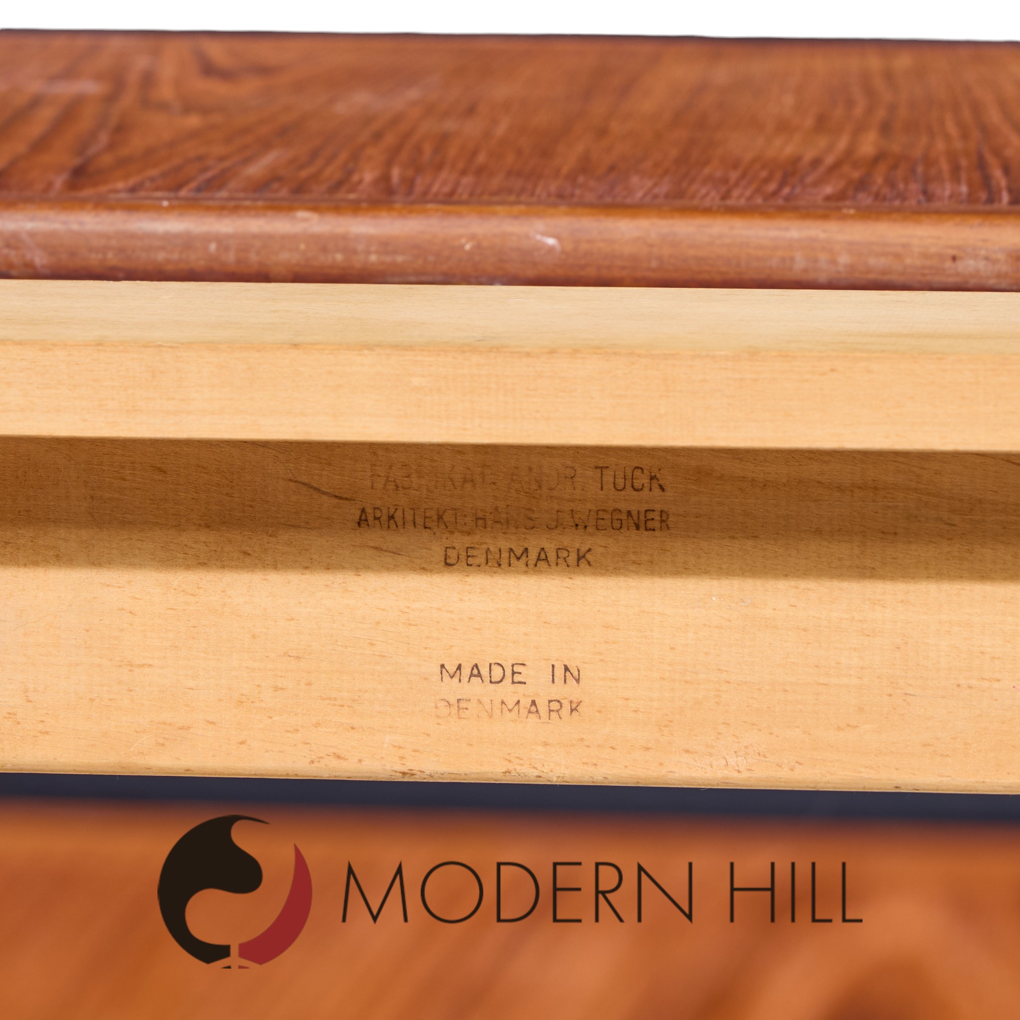 Hans J. Wegner for Andreas Tuck At-312 Mid Century Danish Teak Hidden Leaf Dining Table