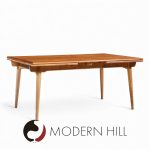 Hans J. Wegner for Andreas Tuck At-312 Mid Century Danish Teak Hidden Leaf Dining Table