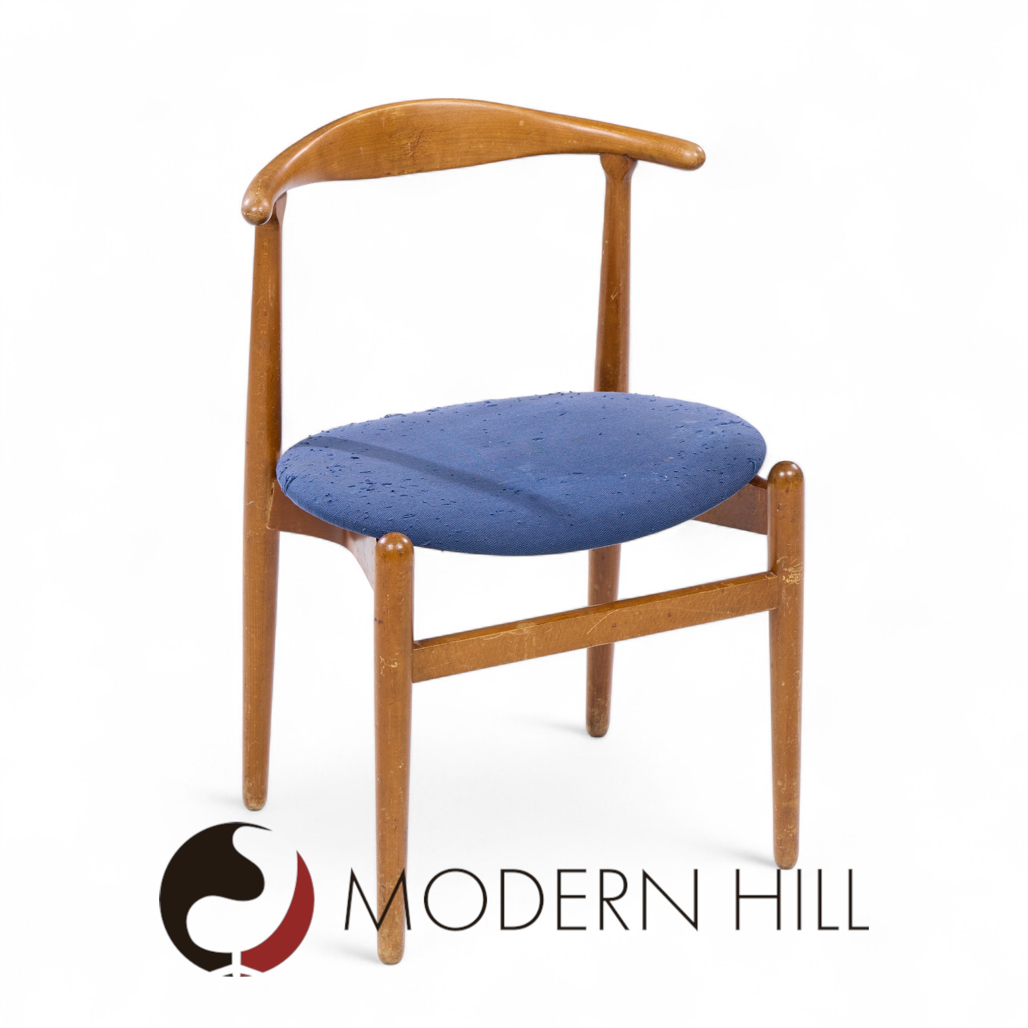 Hans Wegner for Fritz Hansen Model 708 Mid Century Danish Teak Dining Chairs - Pair