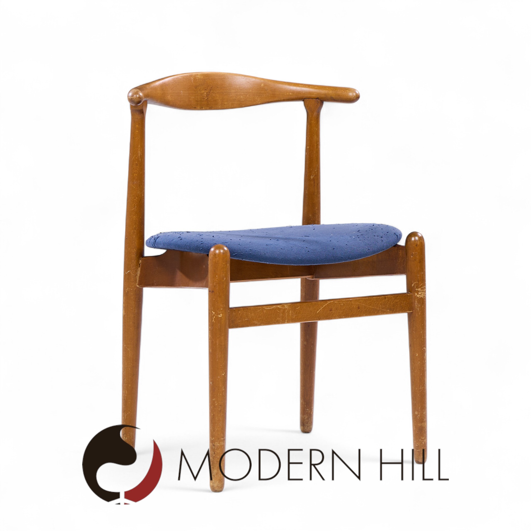 Hans Wegner for Fritz Hansen Model 708 Mid Century Danish Teak Dining Chairs - Pair