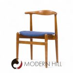 Hans Wegner for Fritz Hansen Model 708 Mid Century Danish Teak Dining Chairs - Pair