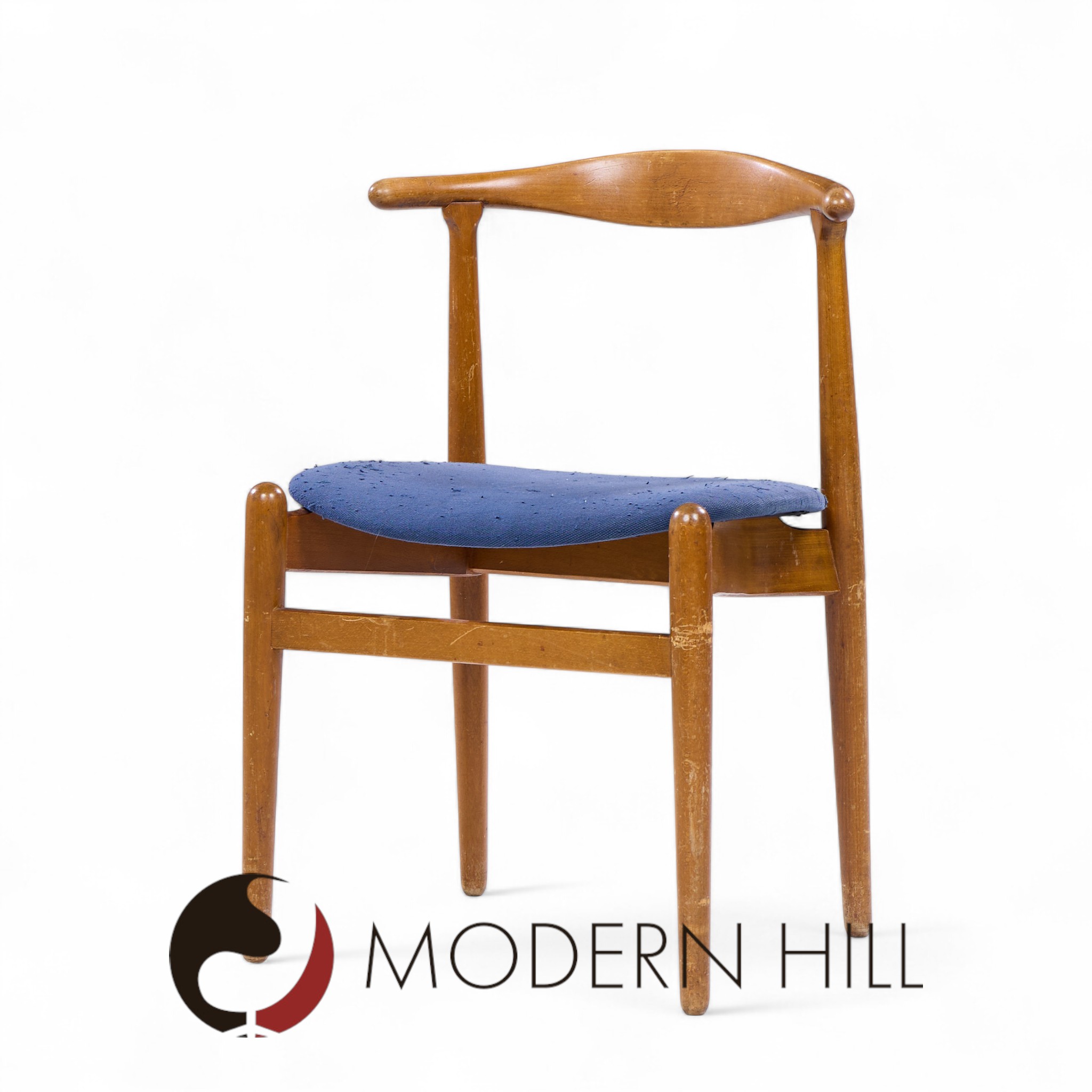 Hans Wegner for Fritz Hansen Model 708 Mid Century Danish Teak Dining Chairs - Pair