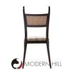 Harvey Probber Gazelle Mid Century Ebonized Mahogany Dining Chairs - Set of 6