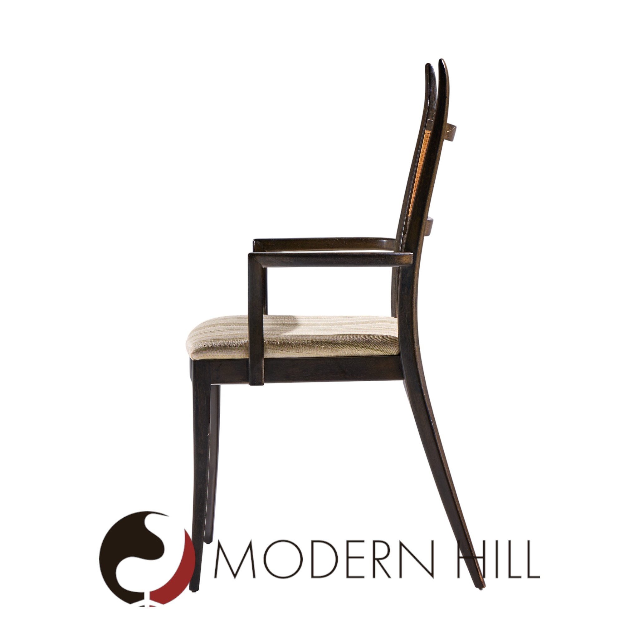 Harvey Probber Gazelle Mid Century Ebonized Mahogany Dining Chairs - Set of 6