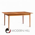 Jack Cartwright for Founders Mid Century Walnut Expanding Walnut Dining Table with 2 Leaves | Mid Century Modern Furniture - Mid Century Furniture Chicago Jack Cartwright for Founders Mid Century Walnut Expanding Walnut Dining Table with 2 Leaves