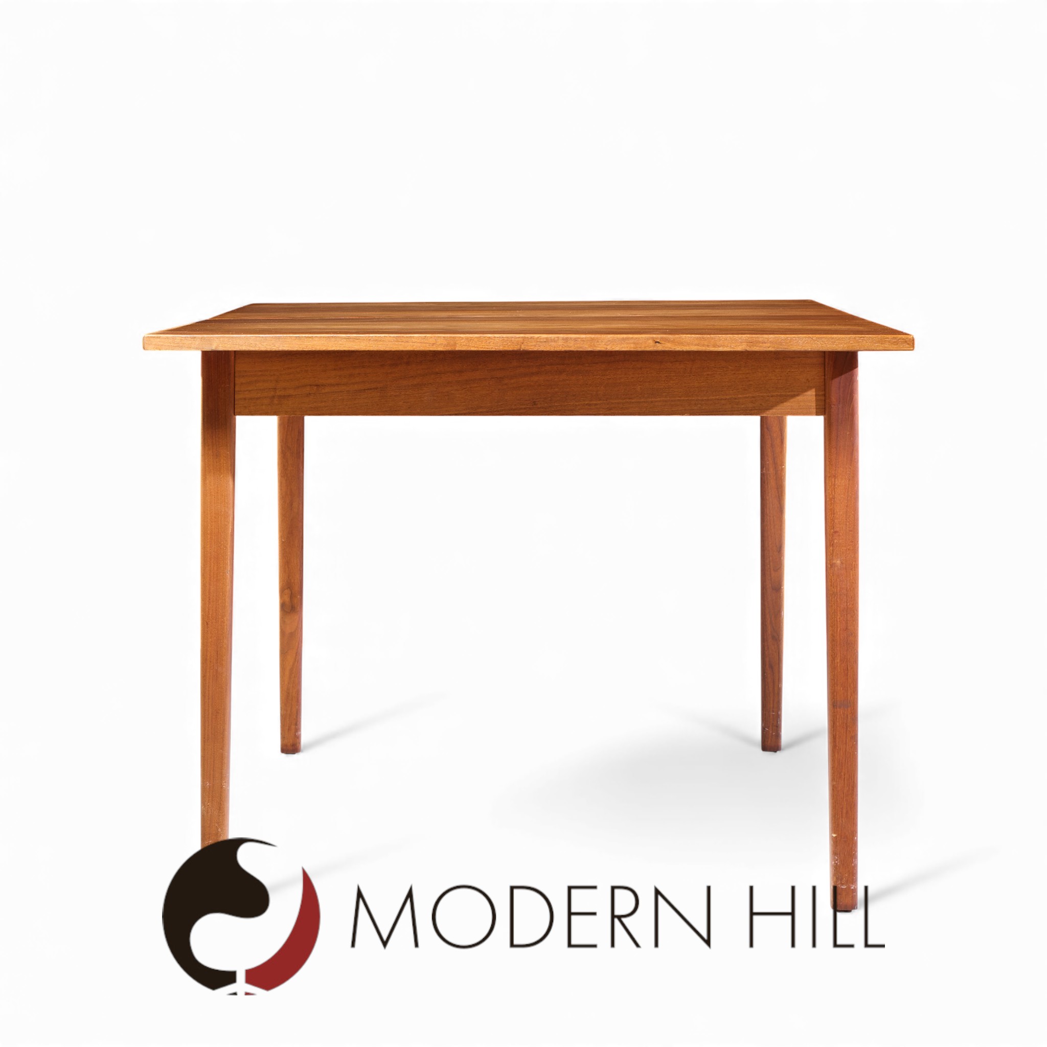 Jack Cartwright for Founders Mid Century Walnut Expanding Walnut Dining Table with 2 Leaves