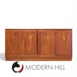 Jack Cartwright for Founders Mid Century Walnut and Cane Credenza and Hutch | Mid Century Modern Furniture - Mid Century Furniture Chicago Jack Cartwright for Founders Mid Century Walnut and Cane Credenza and Hutch