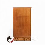 Jack Cartwright for Founders Mid Century Walnut and Cane Credenza and Hutch | Mid Century Modern Furniture - Mid Century Furniture Chicago Jack Cartwright for Founders Mid Century Walnut and Cane Credenza and Hutch