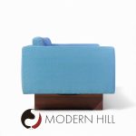 Jens Risom Mid Century Walnut Sofa