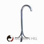 John Mascheroni Mid Century Aluminum Tube Floor Lamps - Pair