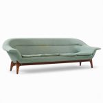 Karl Edvard Korseth Mid Century Norwegian Teak Mexico Sofa