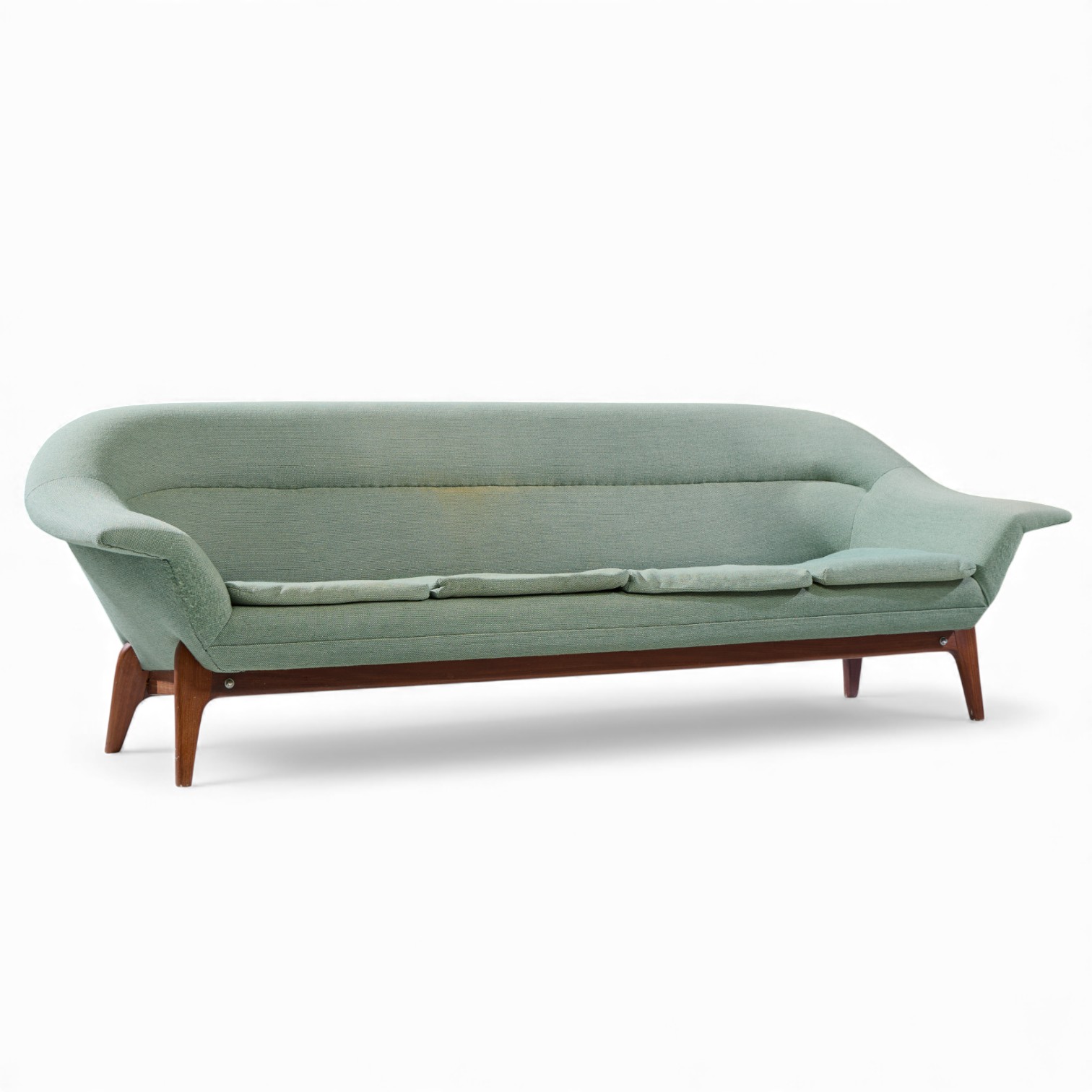 Karl Edvard Korseth Mid Century Norwegian Teak Mexico Sofa